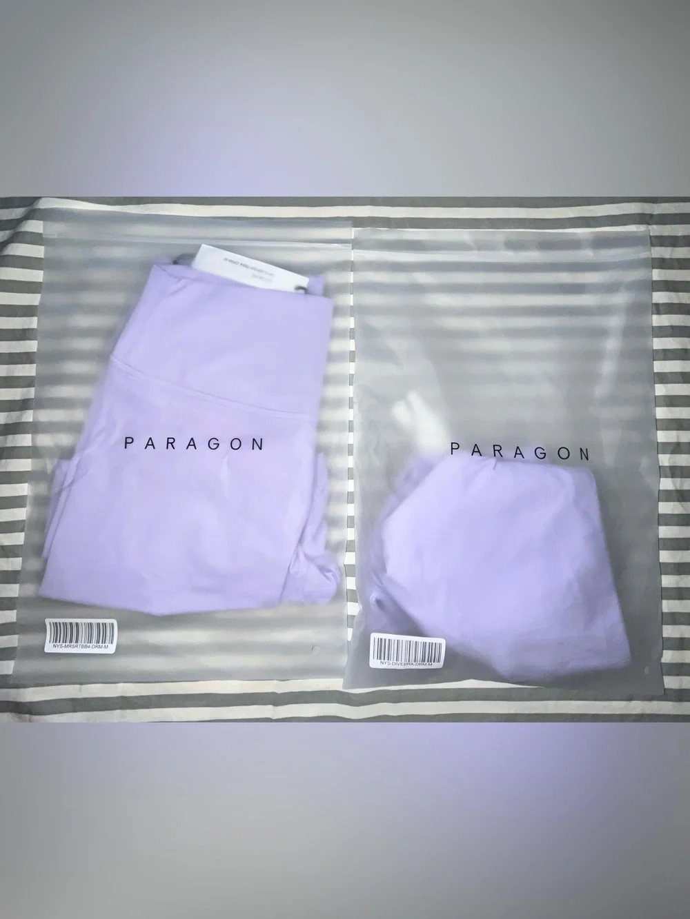 Paragon RecStretch Apex Sports Bra & MidRise SculptSeam 4” Shorts Dreamscape M